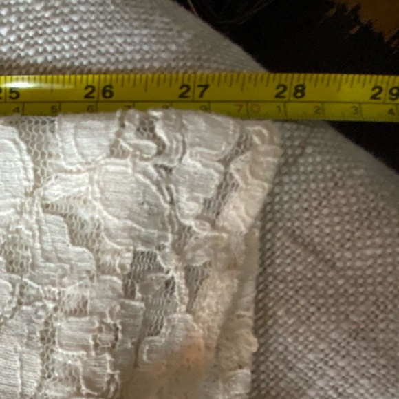 Style & Co.Woman Ivory Lace Hem Metallic Thread Cotton Blend Party Sweater-Sz-2X - Picture 16 of 16